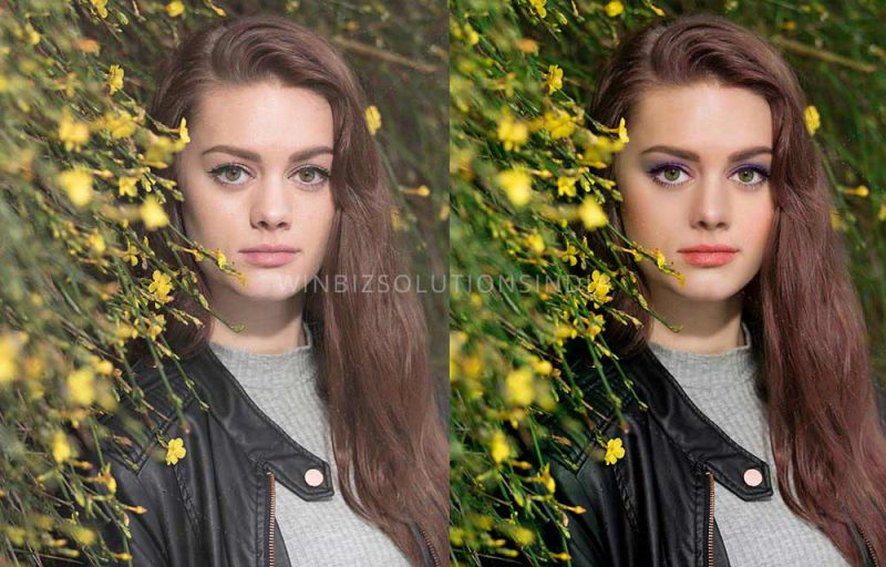 portrait retouching photoshop lips