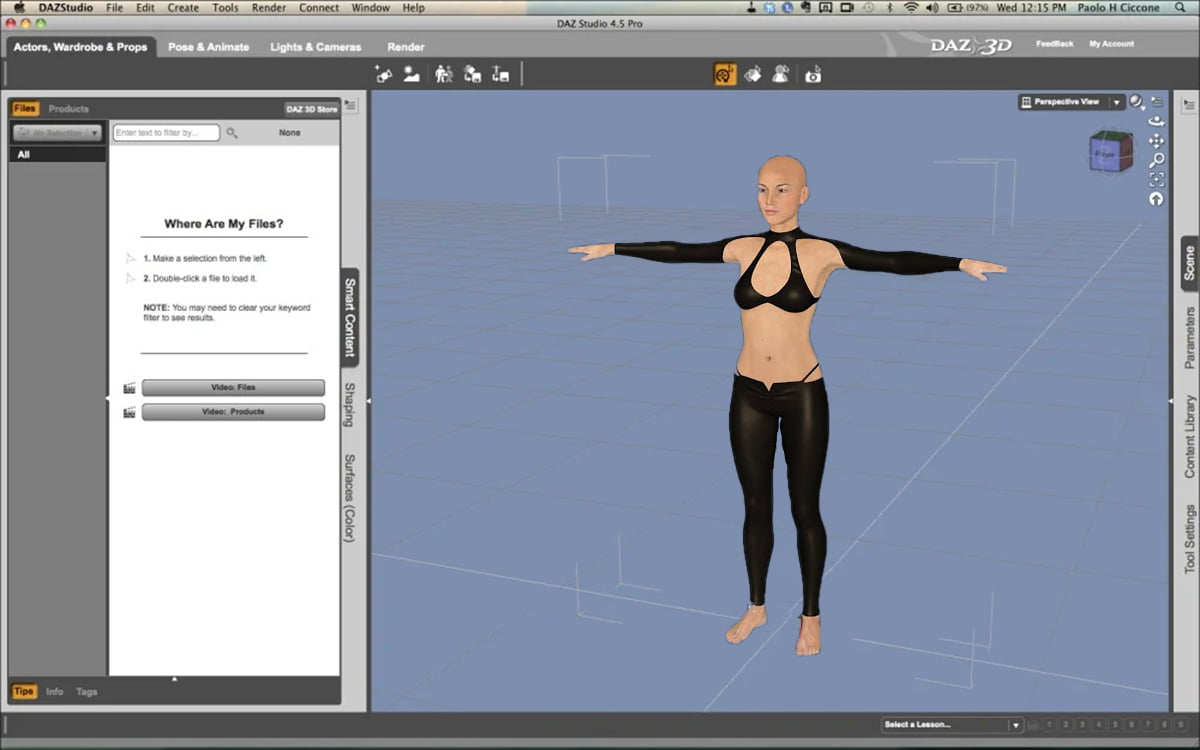 Daz Studio 3D software