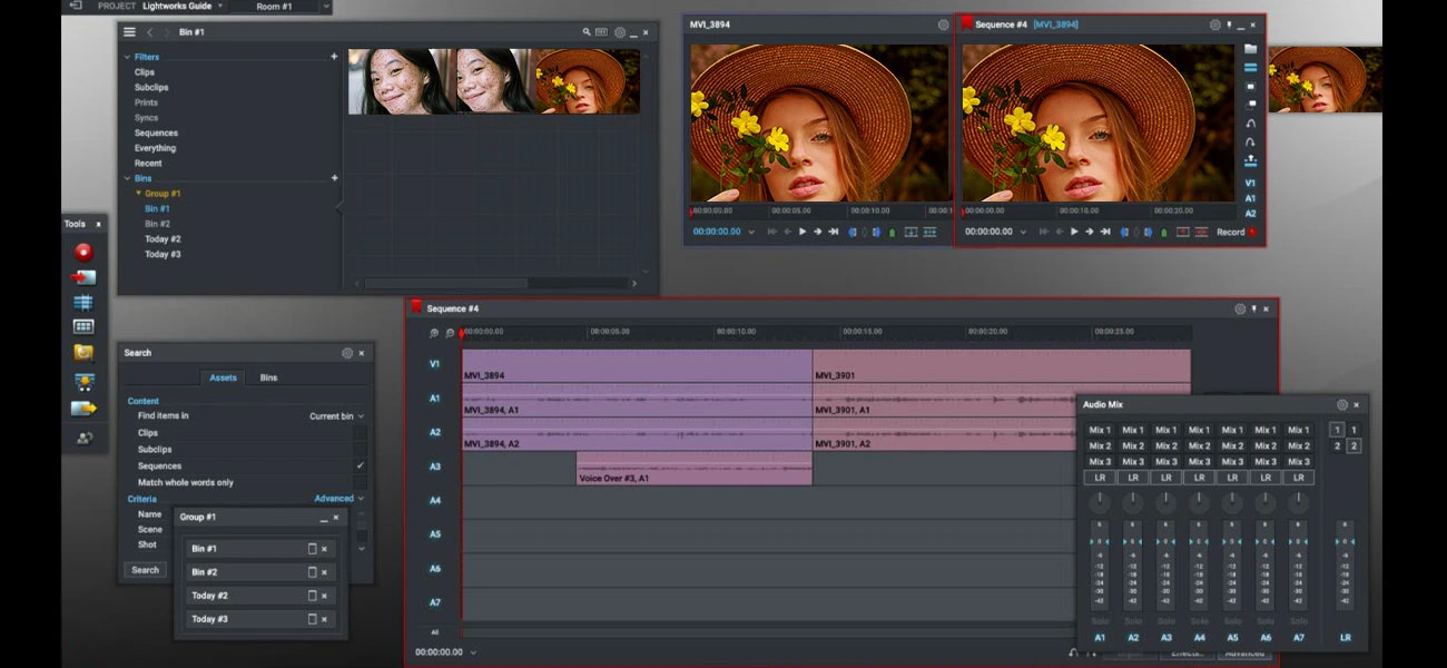 Lightworks free video editing software