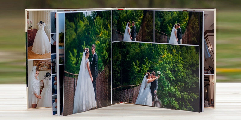 Digital album design for wedding photography 