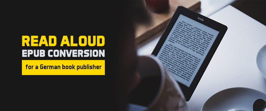 Read aloud ePub conversion case study