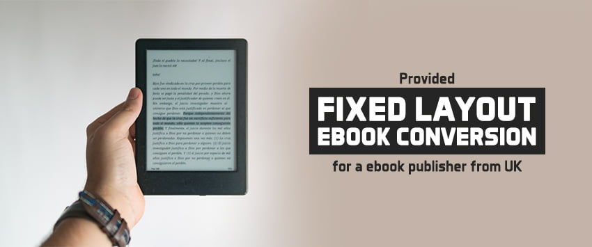 Fixed layout eBook conversion case study
